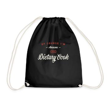 Bien sûr, je suis génial, je suis un cuisinier diététique - Sac de sport léger - noir - Devant