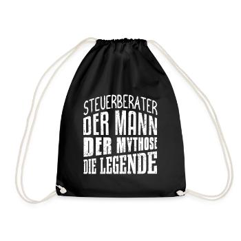 Steuerberater Mann Mythos Legende Steuerberater Ge - Turnbeutel - Schwarz - Vorne