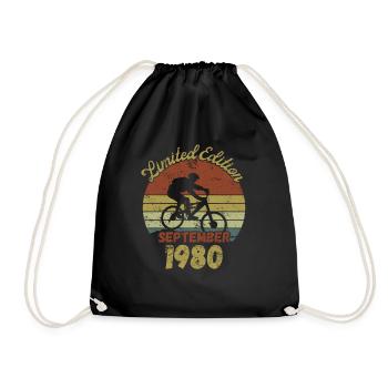 Anniversaire Vélo Vélo Septembre 1980 - Sac de sport léger - noir - Devant