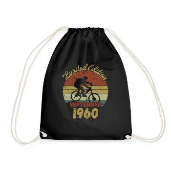 Anniversaire Vélo Vélo Septembre 1960 - Sac de sport léger - noir - Devant