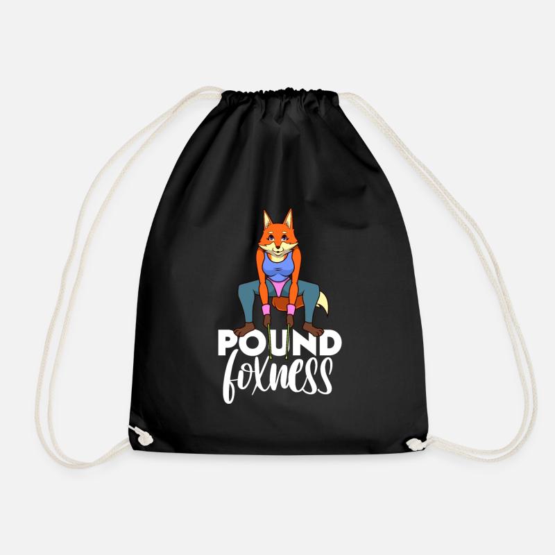 Pound Fitness - Pound Foxness - Turnbeutel - Schwarz