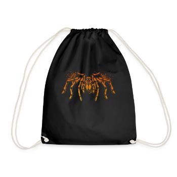 Spider lovers - colorful spider - Drawstring Bag - black - Front