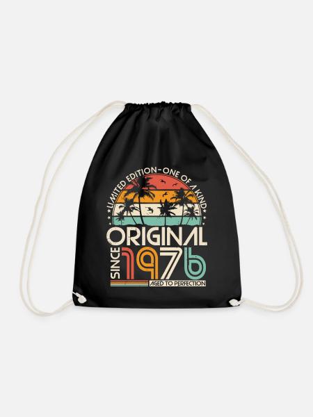Original 1976 Vintage Anniversaire Rétro - Sac de sport léger - noir