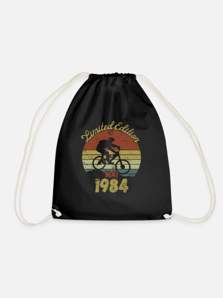 Geburtstag Fahrrad Bike May 1984 - Turnbeutel - Schwarz
