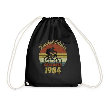 Anniversaire Vélo Vélo Décembre 1984 - Sac de sport léger - noir - Devant