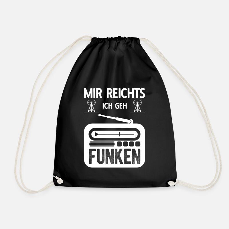 Funker Spruch Funken - Funker Geschenk - Turnbeutel - Schwarz