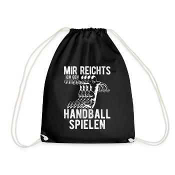 Handballer Mannschaft Handball spielen Jungen Gesc - Turnbeutel - Schwarz - Vorne