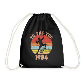 Anniversaire Escalade Bouldering depuis mai 1984 - Sac de sport léger - noir - Devant