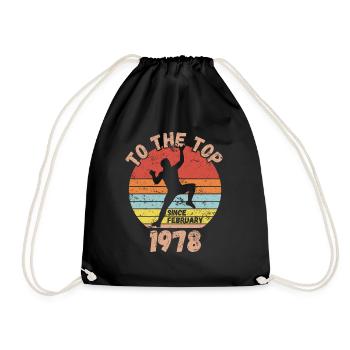 Anniversaire Escalade Bouldering depuis février 1978 - Sac de sport léger - noir - Devant