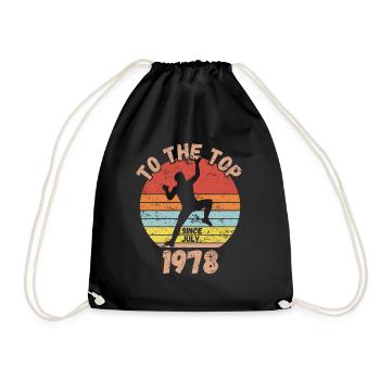 Anniversaire Escalade Bouldering depuis juillet 1978 - Sac de sport léger - noir - Devant