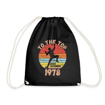 Anniversaire Escalade Bouldering depuis décembre 1978 - Sac de sport léger - noir - Devant