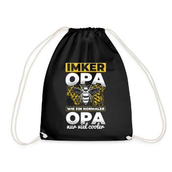 Imker Opa, wie ein normaler Opa nur viel cooler - - Turnbeutel - Schwarz - Vorne
