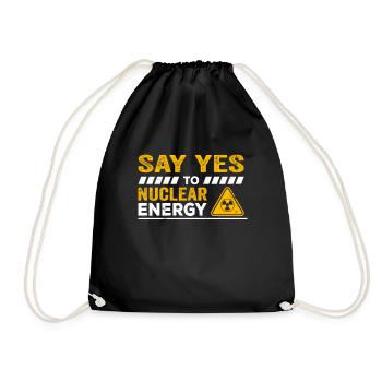 Oui au nucléaire Énergie nucléaire Énergie nucléaire Énergie nucléaire Énergie nucléaire Énergie nucléaire - Sac de sport léger - noir - Devant