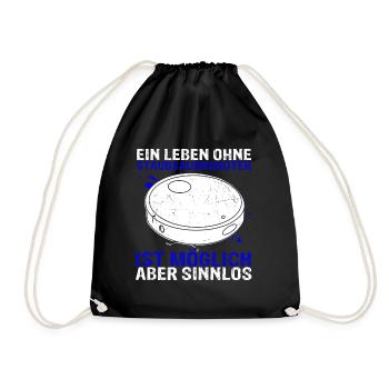 Ein Leben ohne Staubsaugroboter ist möglich aber s - Turnbeutel - Schwarz - Vorne