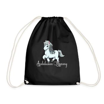 Pferdeliebhaber - Andalusian Mommy - Turnbeutel - Schwarz - Vorne
