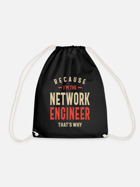 Network Engineer Job Beruf Geburtstagsarbeiter - Turnbeutel - Schwarz
