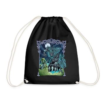 Fenrir in Asgard - Fenriswolf - Turnbeutel - Schwarz - Vorne
