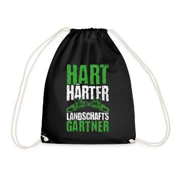 Hart Härter Landschafts Gärtner Gartenarbeit Gärtn - Turnbeutel - Schwarz - Vorne