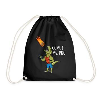 Comet Me Bro Funny T-Rex Dinosaur Pun Gym Workout - Sac de sport léger - noir - Devant