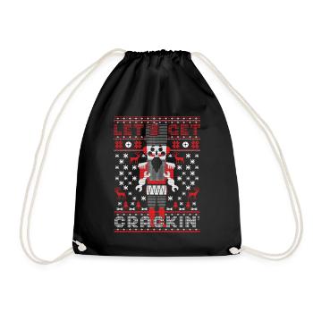 Let's Get Crackin Funny Nutcracker Ballet Ugly - Turnbeutel - Schwarz - Vorne