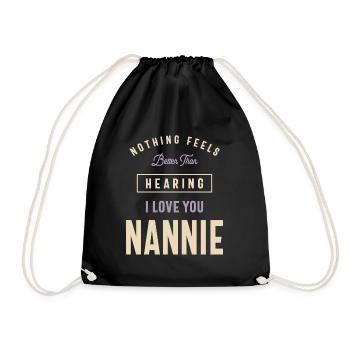 Funny Nannie - Drawstring Bag - black - Front