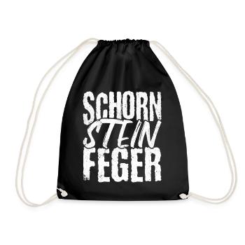 Schorn Stein Feger- Schornsteinfeger Beruf Kaminke - Turnbeutel - Schwarz - Vorne