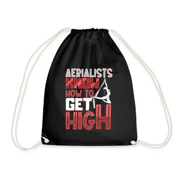 Aerialists know how to get high - Aerial Silk - Turnbeutel - Schwarz - Vorne
