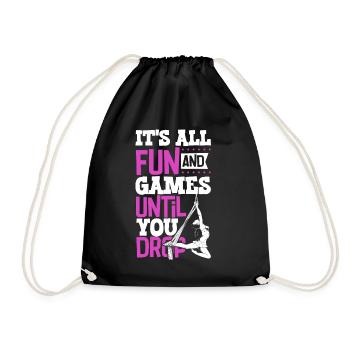 Tout est amusant et jeux jusqu’à - Aerial Silk - Sac de sport léger - noir - Devant
