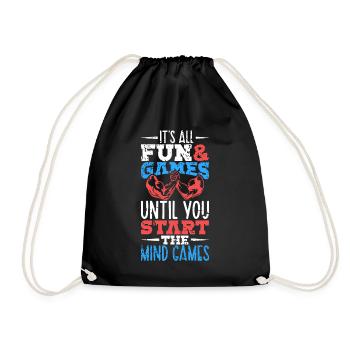 Mind Games - Arm wrestling - Drawstring Bag - black - Front