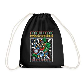 Le dieu aztèque de la guerre - Huitzilopochtli - Sac de sport léger - noir - Devant