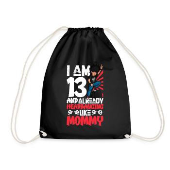 I'm 13 - Young Rocker - Drawstring Bag - black - Front