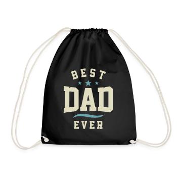 Best Dad Ever - Dad Birthday - Drawstring Bag - black - Front