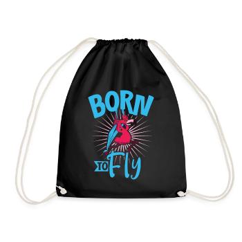 Born to Fly - Soies aériennes - Sac de sport léger - noir - Devant