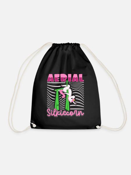 Aerial Silk - Aerial Silkiecorn - Turnbeutel - Schwarz