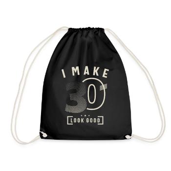 I Make 30 Birthday 30 Years Old - Drawstring Bag - black - Front