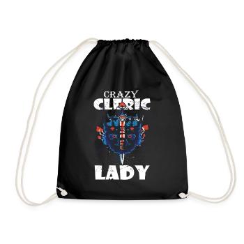 Funny LARP Live Action Role Playing Cosplay - Drawstring Bag - black - Front