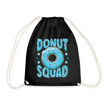 Blue Donut Squad Saupoudre Donut Lover Matching - Sac de sport léger - noir - Devant