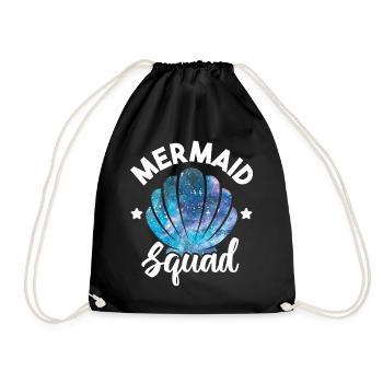 Mermaid Squad Seashell Matching Mermaid Squad - Sac de sport léger - noir - Devant