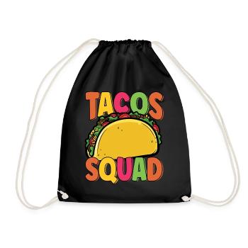 Festive Taco Squad Taco Day Matching Cinco De - Sac de sport léger - noir - Devant
