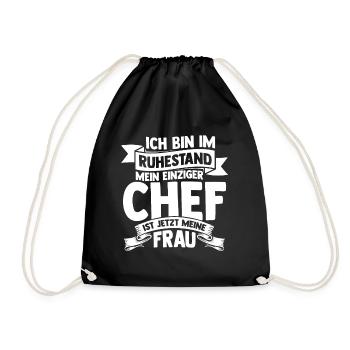 Lieblings Opa Ruhestand Rente Opa Spruch Beste Gra - Turnbeutel - Schwarz - Vorne