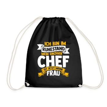 Lieblings Opa Ruhestand Rente Geschenk Opi Großvat - Turnbeutel - Schwarz - Vorne