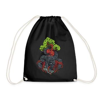 Nidhogg - Nidhöggr - Drawstring Bag - black - Front