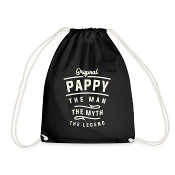 Pappy The Man The Myth The Legend - Drawstring Bag - black - Front