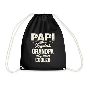 Papi comme un grand-père ordinaire, seulement plus cool - père - Sac de sport léger - noir - Devant