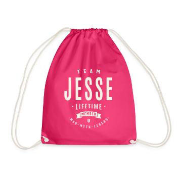 Team Jesse Lebenslanges Mitglied - Turnbeutel - Fuchsia - Vorne