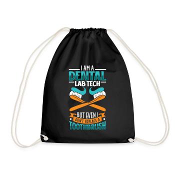 Je suis prothésiste dentaire - Sac de sport léger - noir - Devant