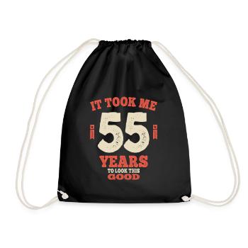 55 Years - It Took Me 55 Years To Look This Good - Drawstring Bag - black - Front
