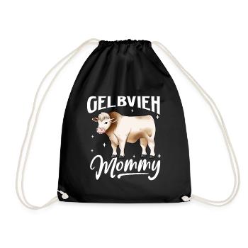 Gelbvieh Mommy - Gelbvieh Rind - Turnbeutel - Schwarz - Vorne