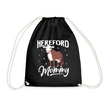 Hereford Mommy - Hereford Rind - Turnbeutel - Schwarz - Vorne