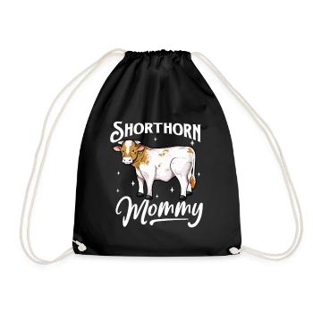 Shorthorn Mommy - Shorthorn Rind - Turnbeutel - Schwarz - Vorne